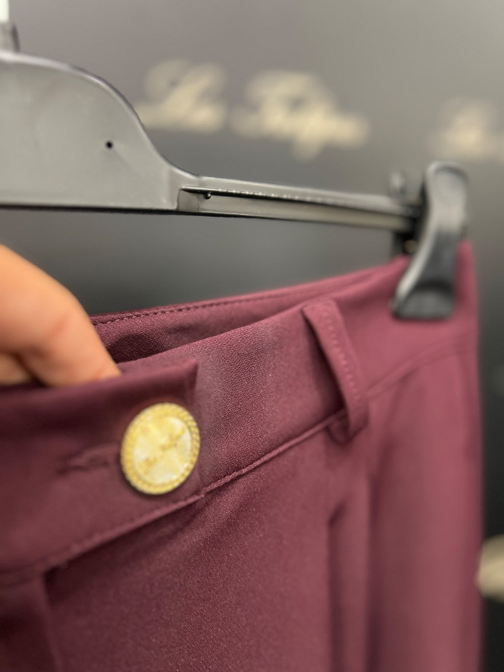 PANTALONE CON PENCES - BORDEAUX