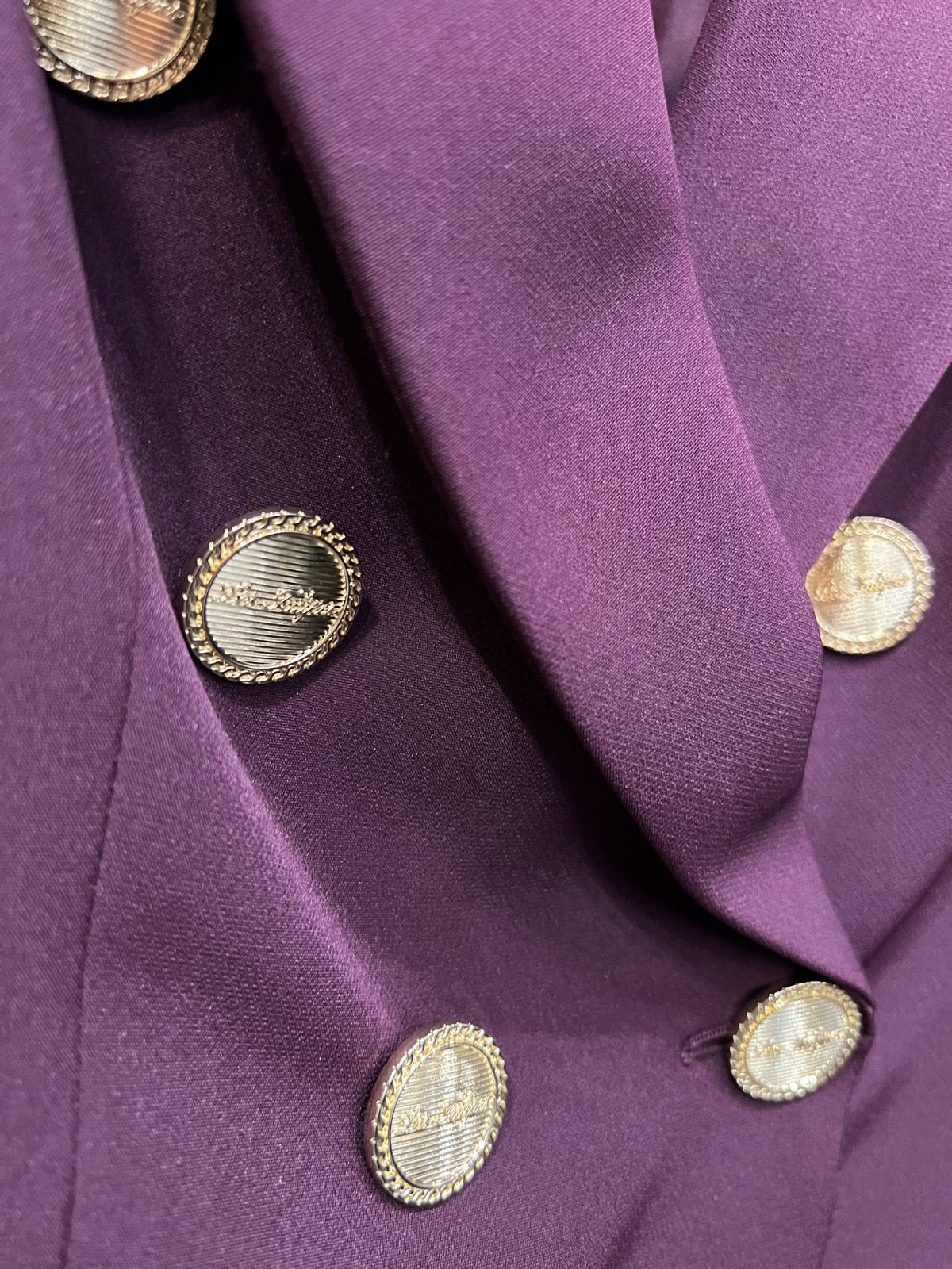 BLAZER DOPPIO PETTO CON BOTTONI DORATI - BORDEAUX