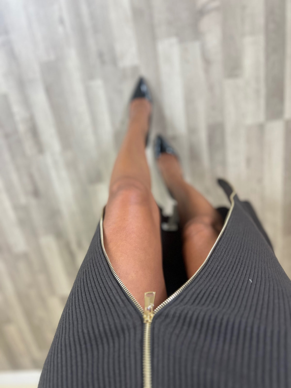 ABITO ZIP IN MAGLINA - MARRONE