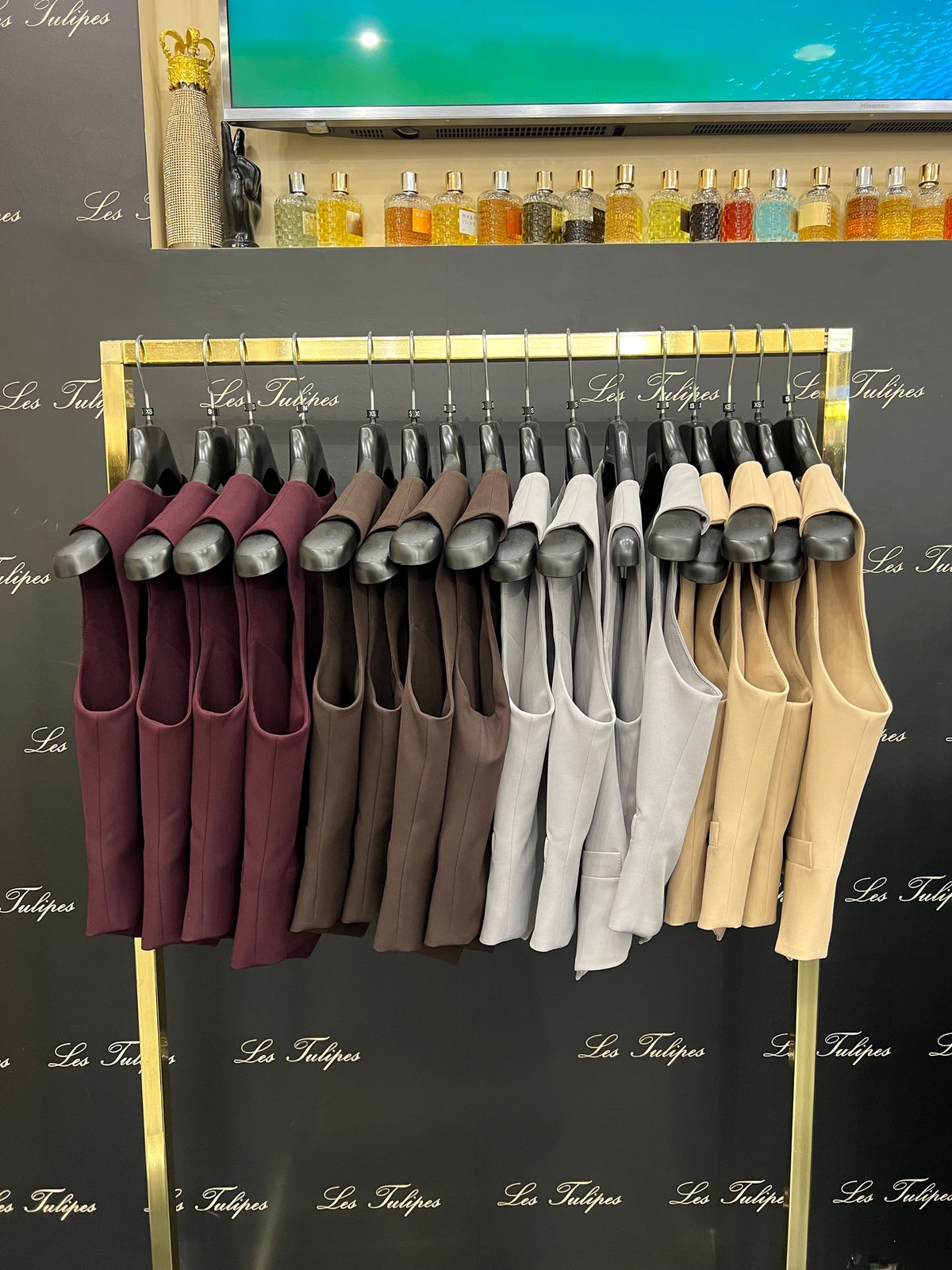 GILET BOTTONI LOGATI ORO - VARI COLORI