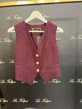 GILET BOTTONI ORO LOGATI - BORDEAUX