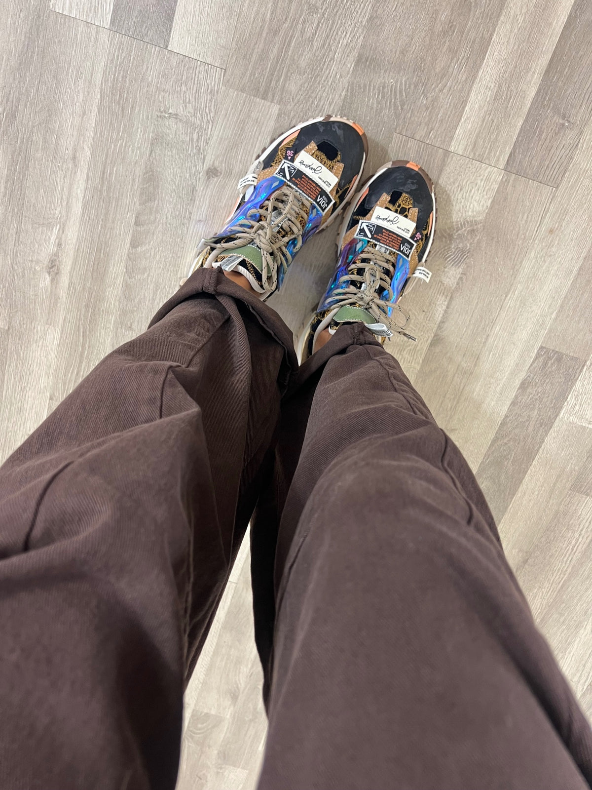 SNEAKERS - NERO MULTICOLOR