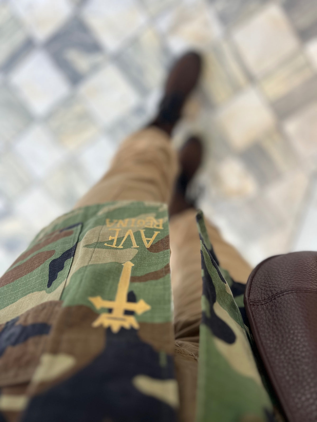 GIACCA MILITARE CON DIPINTO A MANO