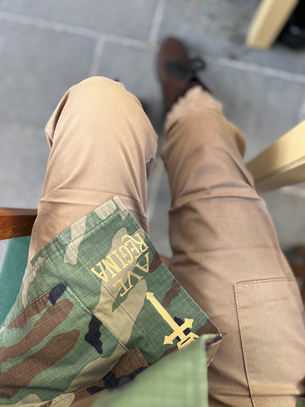 GIACCA MILITARE CON DIPINTO A MANO