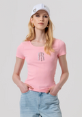 Fracomina - T-Shirt Slim A Costine