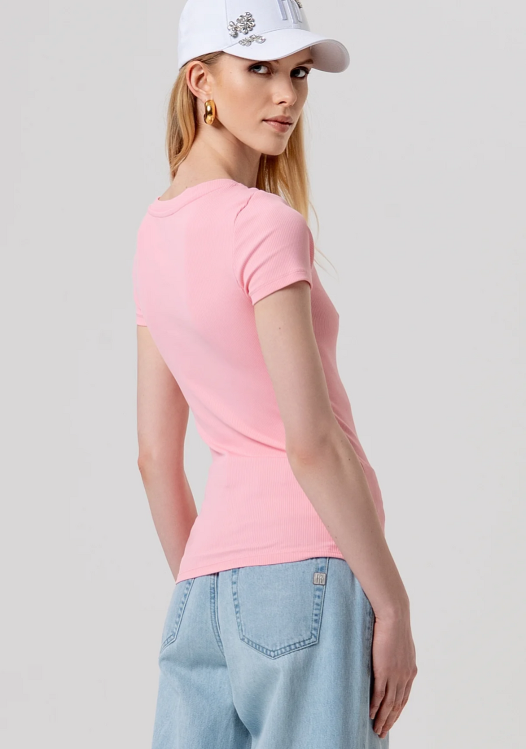 Fracomina - T-Shirt Slim A Costine