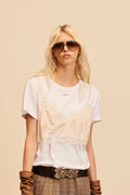 SLIP TESS LILA - WHITE