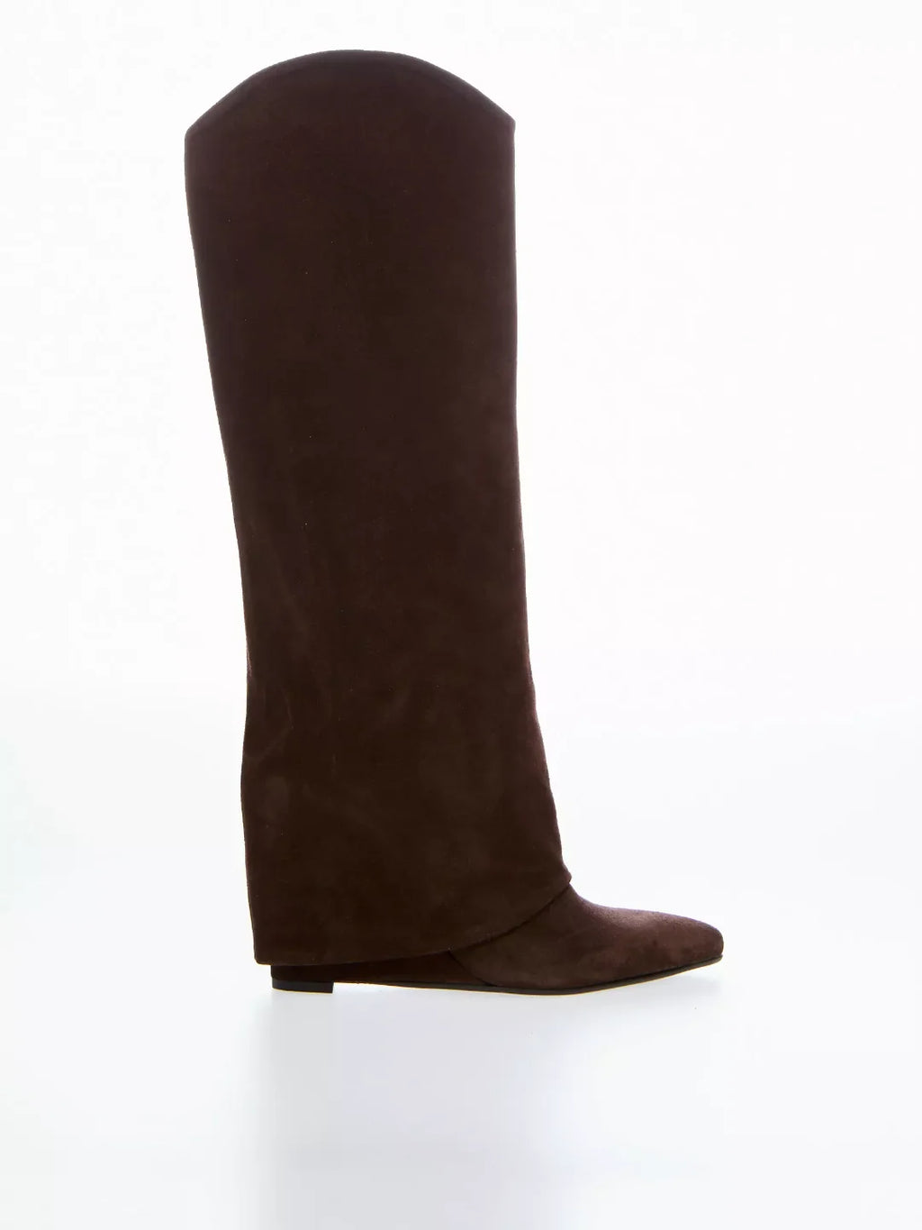 Stivale In Pelle Con Zeppa